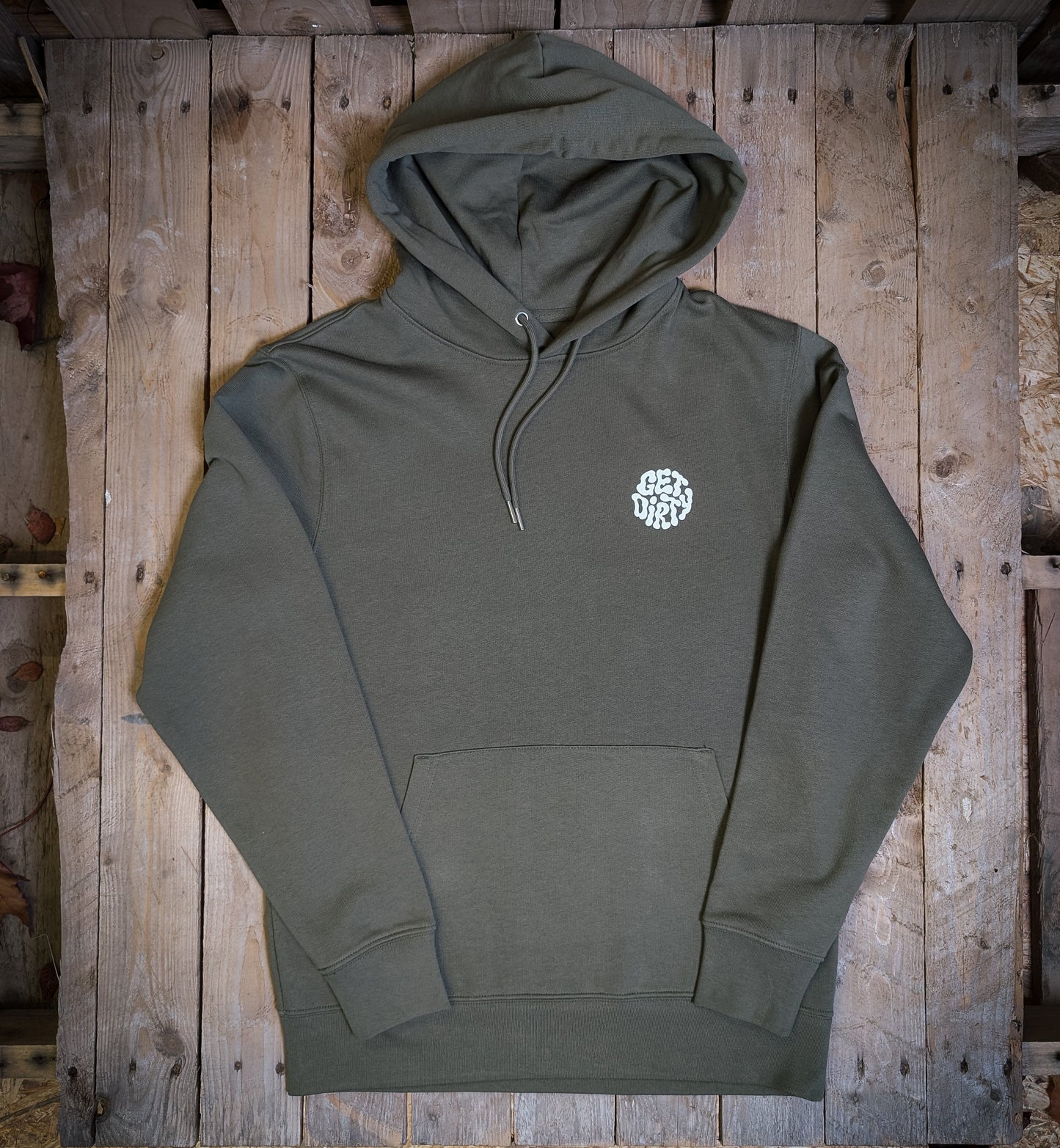Organic ‘Get Dirty’ Unisex Hoodie