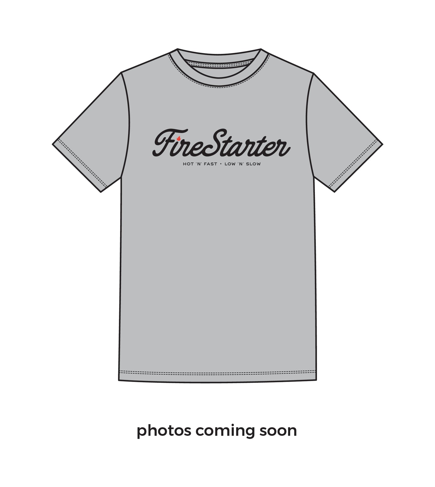 Organic ‘Firestarter’ Unisex Tee - Grey
