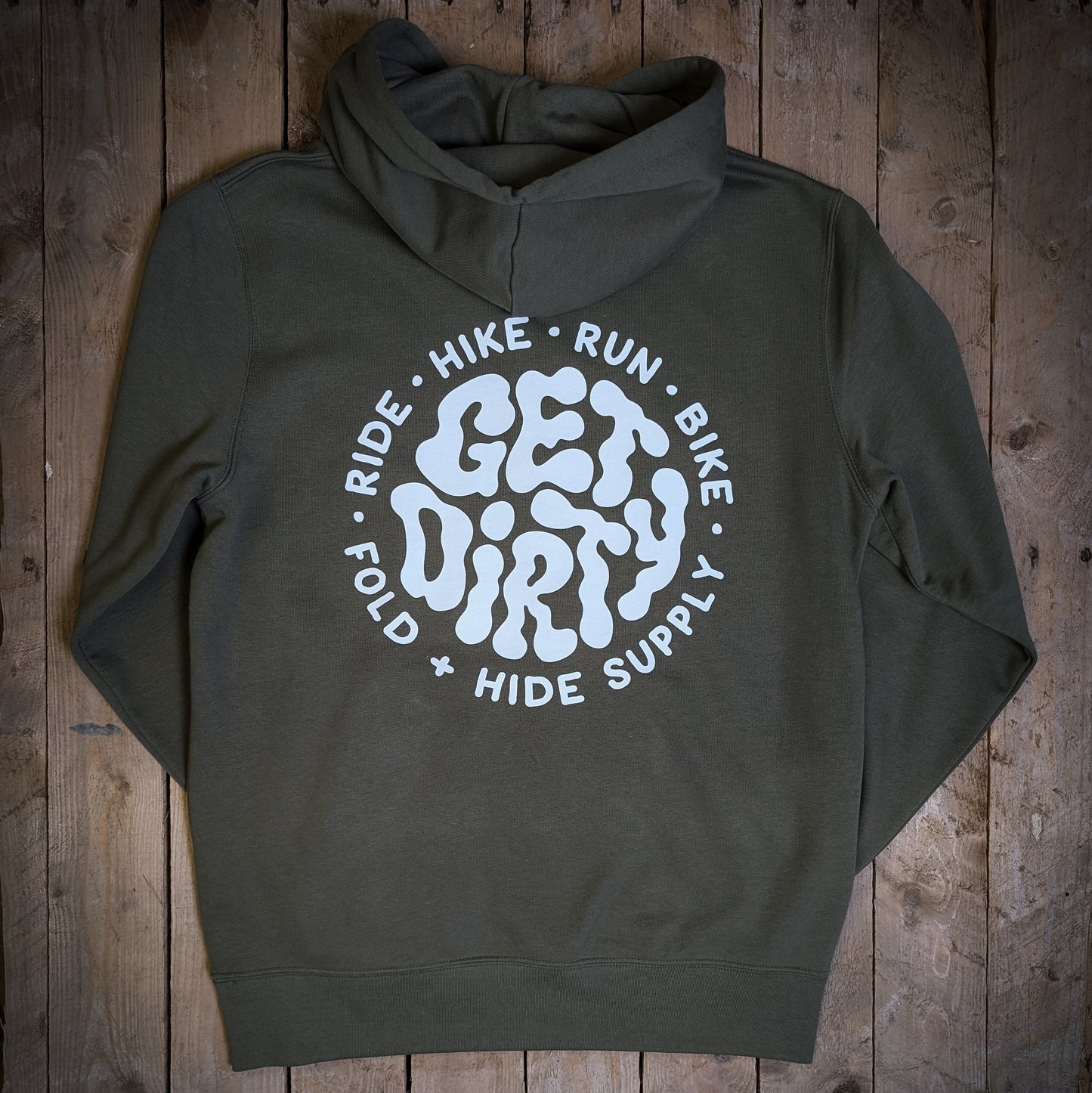 Organic ‘Get Dirty’ Unisex Hoodie