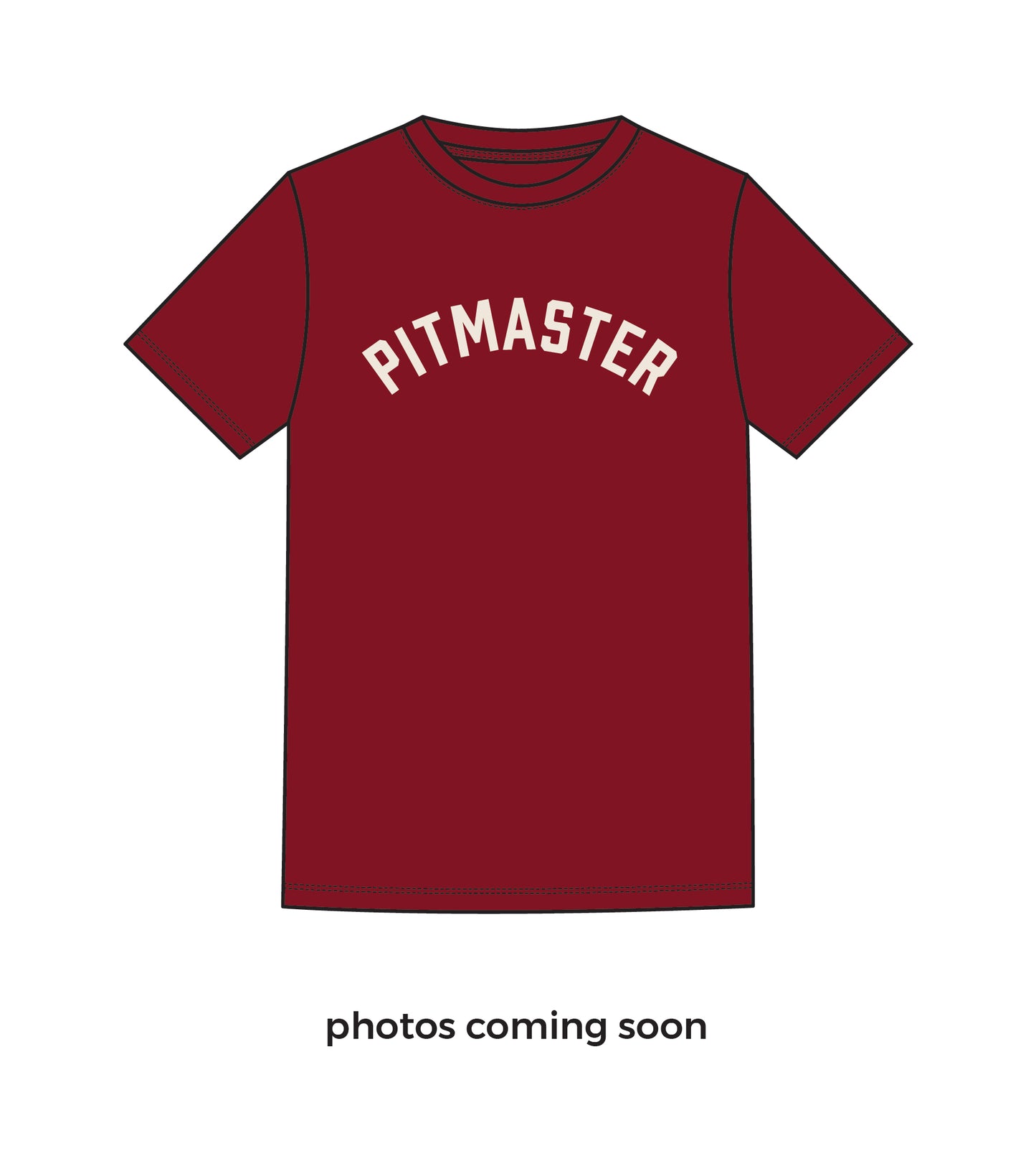 Organic ‘Pitmaster’ Unisex Tee - Burgundy